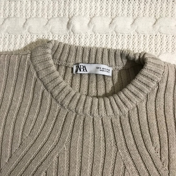 NWOT Zara Ribbed Knit Sleeveless Sweater Vest - Picture 4 of 4